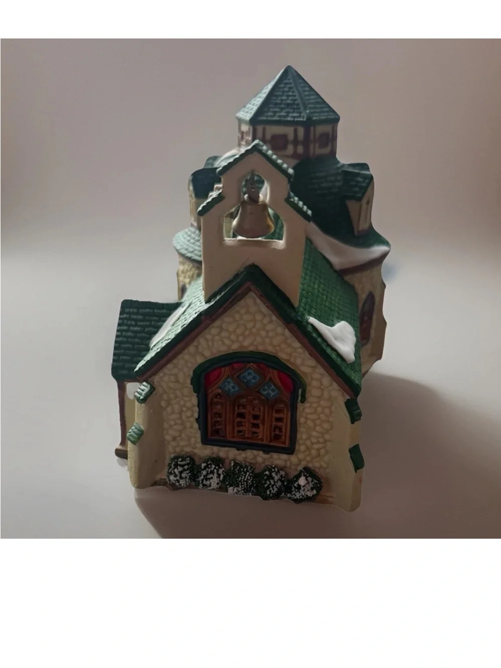 Vintage‎ 1995 Lemax Dickensvale The Old Church Porcelain Village House - No Cord